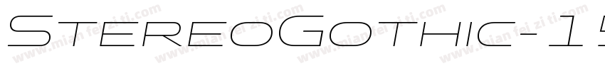StereoGothic-150字体转换
