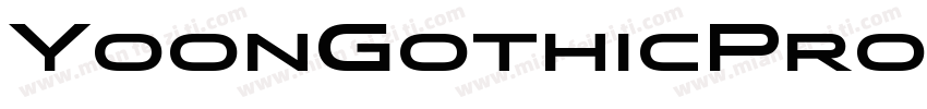 YoonGothicPro750字体转换