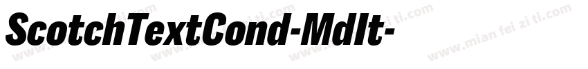 ScotchTextCond-MdIt字体转换