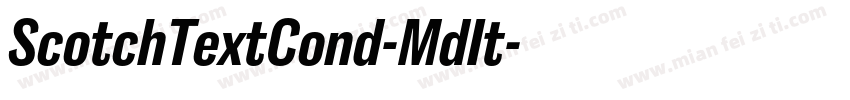 ScotchTextCond-MdIt字体转换