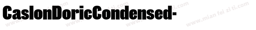 CaslonDoricCondensed字体转换