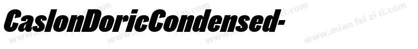 CaslonDoricCondensed字体转换
