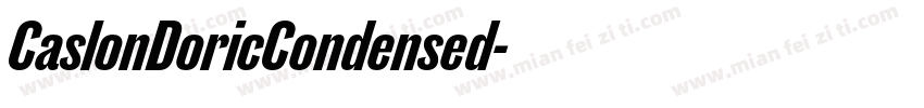 CaslonDoricCondensed字体转换