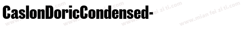 CaslonDoricCondensed字体转换