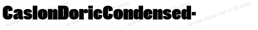 CaslonDoricCondensed字体转换