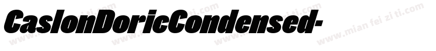CaslonDoricCondensed字体转换