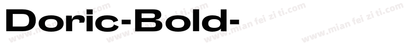 Doric-Bold字体转换