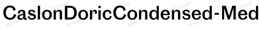CaslonDoricCondensed-Medium字体转换