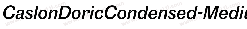 CaslonDoricCondensed-Medium字体转换