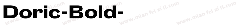 Doric-Bold字体转换