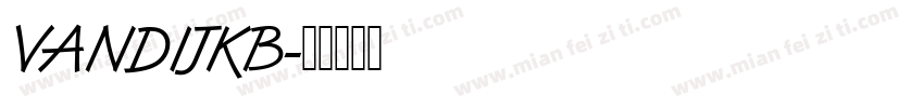VANDIJKB字体转换