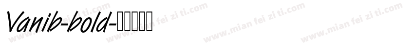 Vanib-bold字体转换