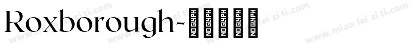 Roxborough字体转换