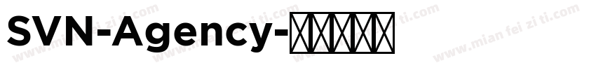 SVN-Agency字体转换