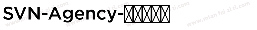 SVN-Agency字体转换