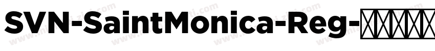 SVN-SaintMonica-Reg字体转换