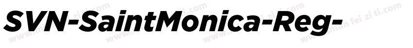 SVN-SaintMonica-Reg字体转换