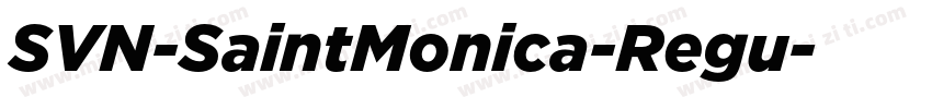 SVN-SaintMonica-Regu字体转换