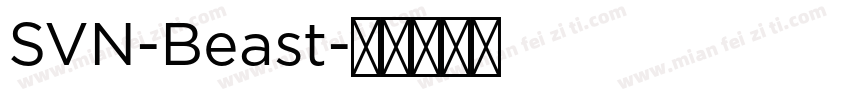 SVN-Beast字体转换
