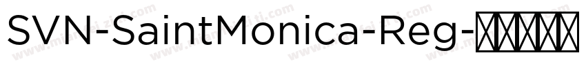 SVN-SaintMonica-Reg字体转换