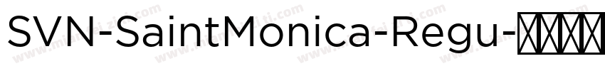 SVN-SaintMonica-Regu字体转换