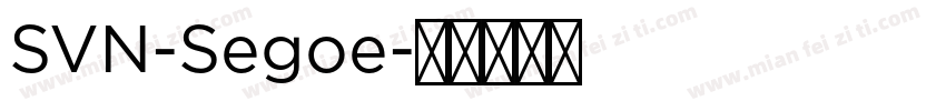 SVN-Segoe字体转换