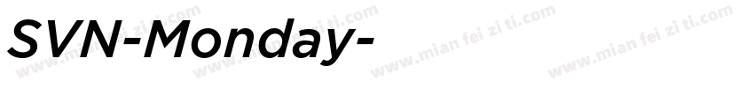 SVN-Monday字体转换