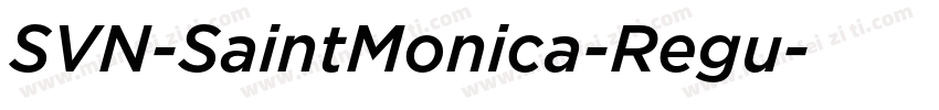 SVN-SaintMonica-Regu字体转换