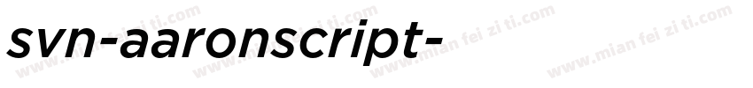 svn-aaronscript字体转换