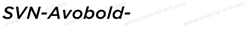 SVN-Avobold字体转换