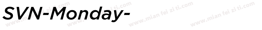 SVN-Monday字体转换
