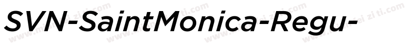 SVN-SaintMonica-Regu字体转换
