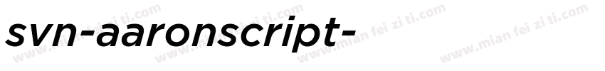 svn-aaronscript字体转换
