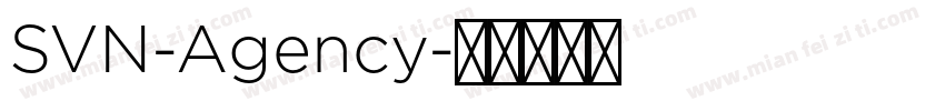 SVN-Agency字体转换