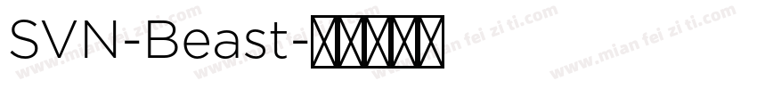 SVN-Beast字体转换