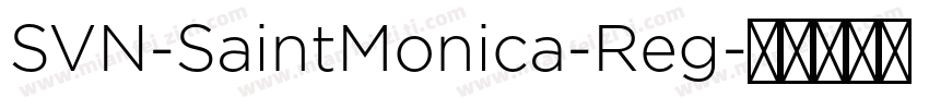 SVN-SaintMonica-Reg字体转换
