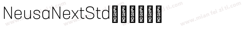 NeusaNextStd字体转换