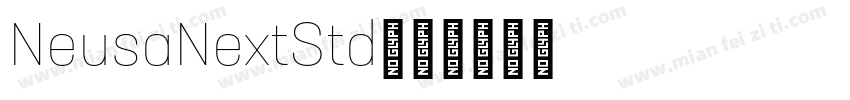 NeusaNextStd字体转换