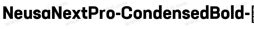 NeusaNextPro-CondensedBold字体转换