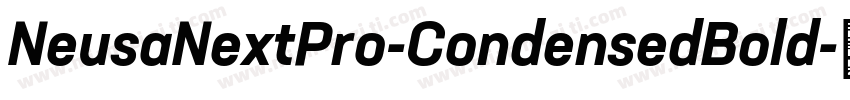 NeusaNextPro-CondensedBold字体转换