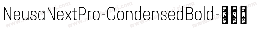 NeusaNextPro-CondensedBold字体转换