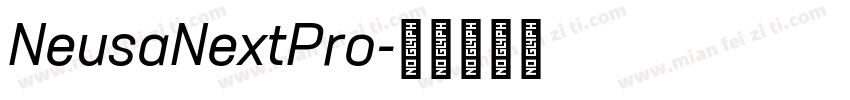 NeusaNextPro字体转换