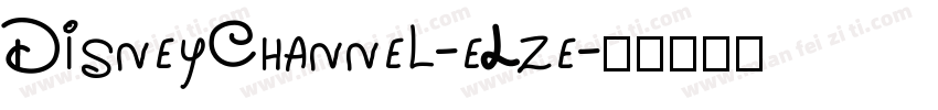 DisneyChannel-eLze字体转换