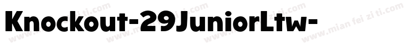 Knockout-29JuniorLtw字体转换