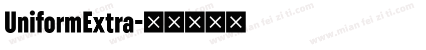 UniformExtra字体转换