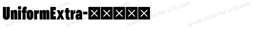 UniformExtra字体转换