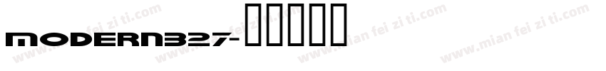 Modern327字体转换