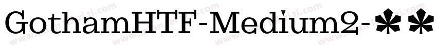 GothamHTF-Medium2字体转换