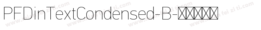 PFDinTextCondensed-B字体转换
