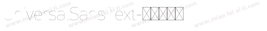 UniversalSansText字体转换